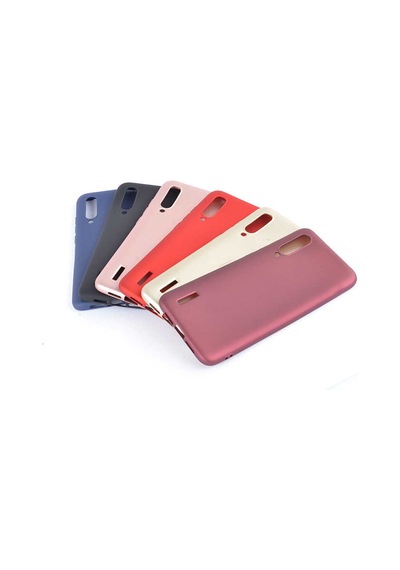 Noktaks - Mi 9 Lite Uyumlu - Kılıf Mat Soft Esnek Premier Silikon Kapak - T10349 - Kırmızı Kırmızı