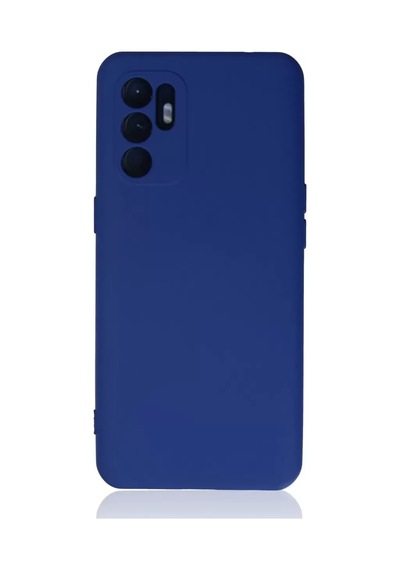 Newface Oppo Reno 6 Kılıf Nano İçi Kadife Silikon - Mavi
