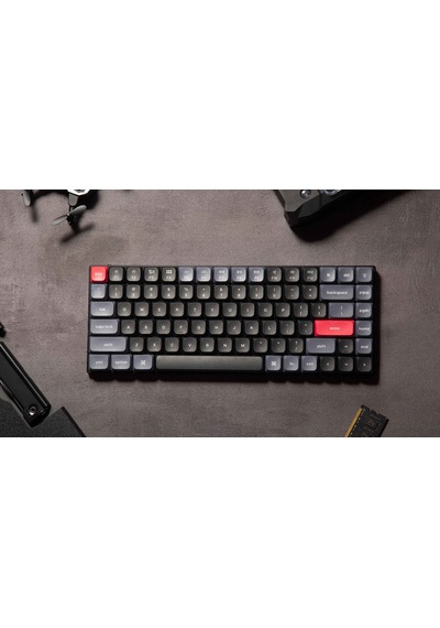 Kechron S1-A1 QMK Custom Gateron Low Profile Red Switch White Backlight Mekanik Klavye