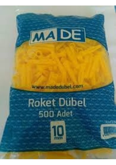 Made Sarı Roket Dübel 10Mm 500 Adet