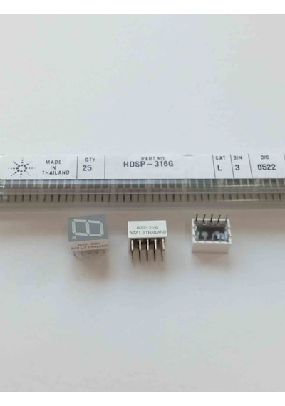 Hdsp-316g Yeşil 7 Segment 10mm Display 5 Adet