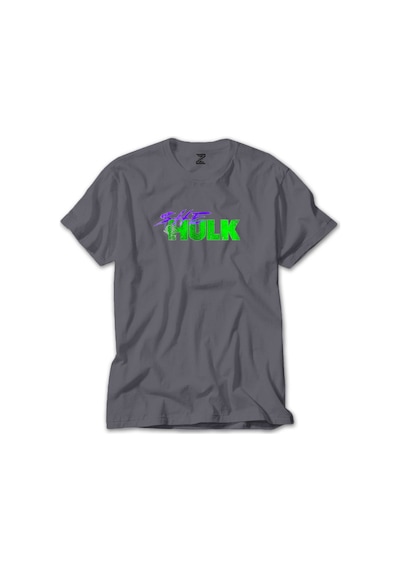 She Hulk Logo Gri Tişört Gri