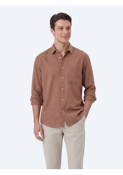 Kip Somon Oversize Fit Dokuma Casual Gömlek Çok Renkli