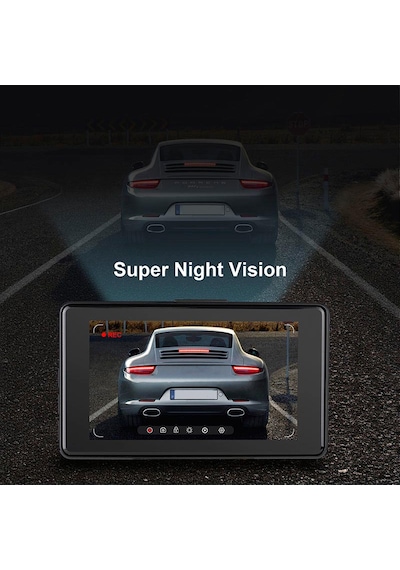 Onezero 1153 4k Uhd Ultra Gece Görüşlü Wi-fi Araç Kamera Seti Ön 4k + Arka 1080p Kamera, 3" Ips Ekran, Adas & Bsd Sürüş Asistanı