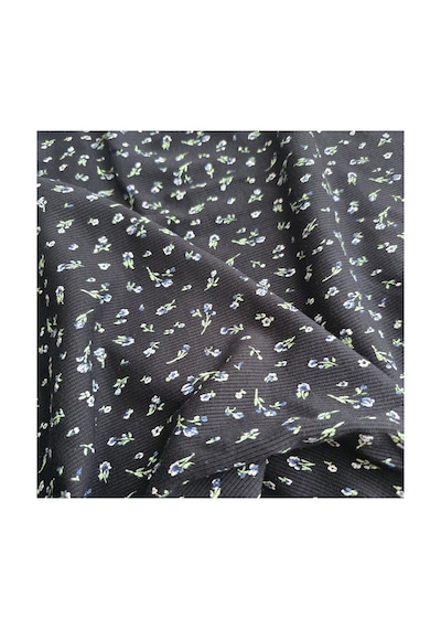 Mixxtrend Kadın Kaşkorse Siyah Çiçekli Pijama Takımı Çok Renkli