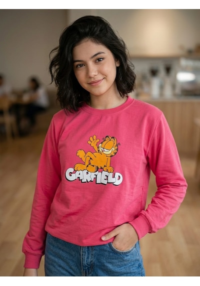 Ela Kız Çocuk Karakter Kız Çocuk Mevsimlik Sweatshirt Fuşya