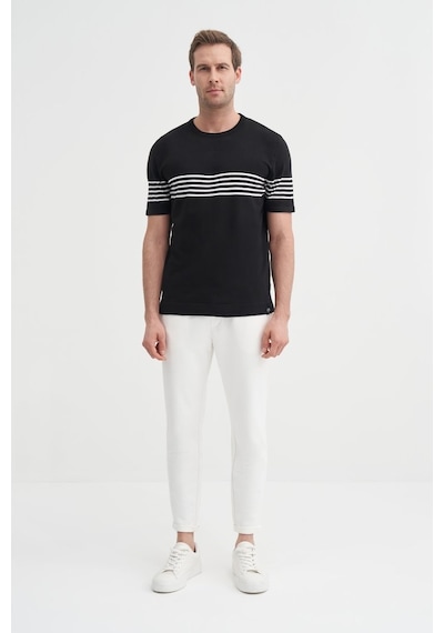 Cazador Erkek Bisiklet Yaka Triko Tshirt 30400 Siyah Siyah