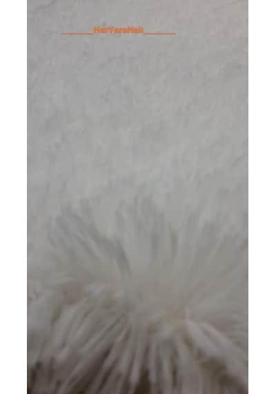 Doğuş Tavşan Tüyü Beyaz Post Halı 80 x 300 Cm