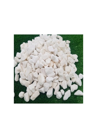 Beyaz Dolomit Taş 15 Kg 1,5-2 Cm Dere Çakıl Taşı Bahçe Süs Saksı Teraryum Akvaryum