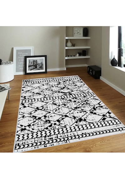 Rovigo Home Dijital Baskı Yıkanabilir Kaymaz Taban Salon Halısı RVG0126-SD922 Çok Renkli