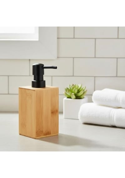 Bambu Sıvı Sabunluk Ahşap El Sabunu, Losyon Ve Şampuan Dispenseri Modern Banyo, Mutfak Ve Lavabo Düzenleyici 2 Genel
