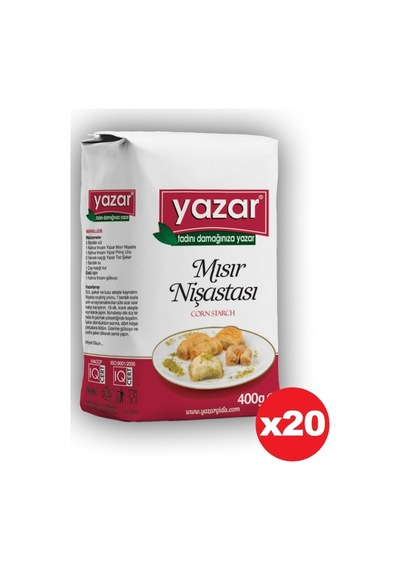 Yazar Mısır Nişastası 20 x 400 G