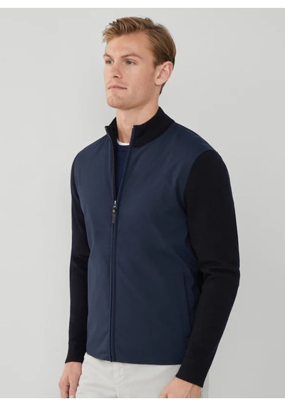 Hackett Lacivert Erkek %100 Yün Slim Fit Ceket Hm703111