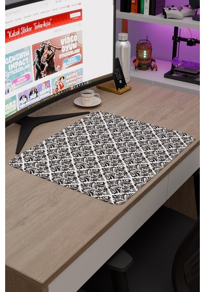 Türk Çini Kaymaz Dikişli Kauçuk Oyuncu Mousepad V5 - 48x40 Xl Gaming Mouse Pad Fare Altlığı