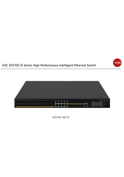 S5570s-36f-eı: 24 X 100 /1000base-x Sfp Ports, 8 X 10/100/1000base-t Ports, 4 X 1g/10g Base-x Sfp+ Ports