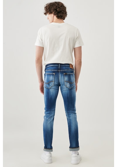 Lee Luke Slim Fit Düşük Bel Denim Esnek Jean Kot Pantolon Mavi
