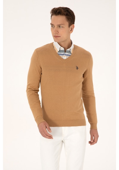 U.S. Polo Assn. U.s. Polo Assn. Erkek Camel Kazak /triko 50313662-vr015