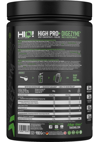 Hıq High Pro+ 900gr Almond'n Coconut Flavored Hindistan Cevizi