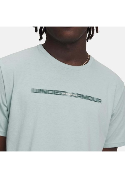 Under Armour Blur Wordmark Erkek Mavi Tişört Mavi