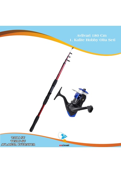 Avlivari 180 Cm 1.kalite Hobby Çocuk Olta Seti-9463