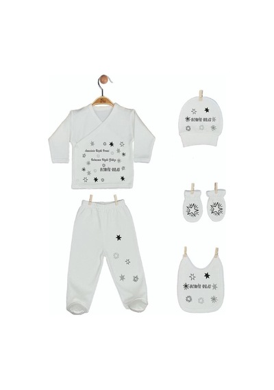 Pia Baby Gl 1950-08 İsme Özel Yastık Zıbın Set Krem