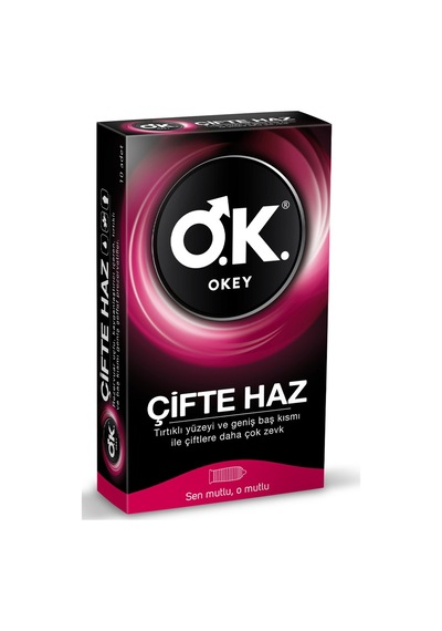 Okey Prezervatif Çifte Haz 10'lu - 5 Adet Tarı