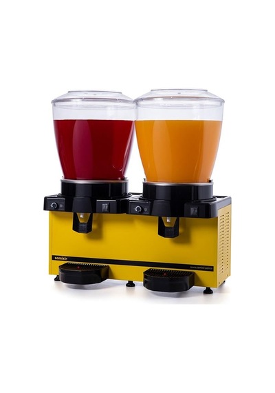 Samixir Panoramik Twin 22+22 Lt Karıştırıcılı Soğuk İçecek Makinesi Mm44-ay
