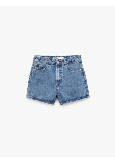 Koton Normal Bel Düğmeli Pamuklu Rahat Kalıp Mini Denim Şort Orta İndigo 6sal40003md İndigo Koton Normal Bel Düğmeli Pamuklu Rahat Kalıp Mini Denim Şort Orta İndigo 6sal40003md İndigo