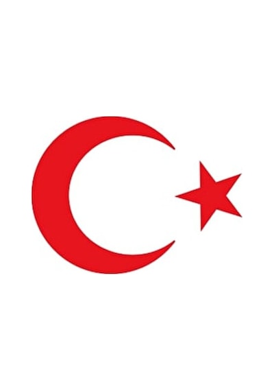 Türk Bayrağı Sticker Ay Yıldız Araba Oto Sticker 30 x 22 CM