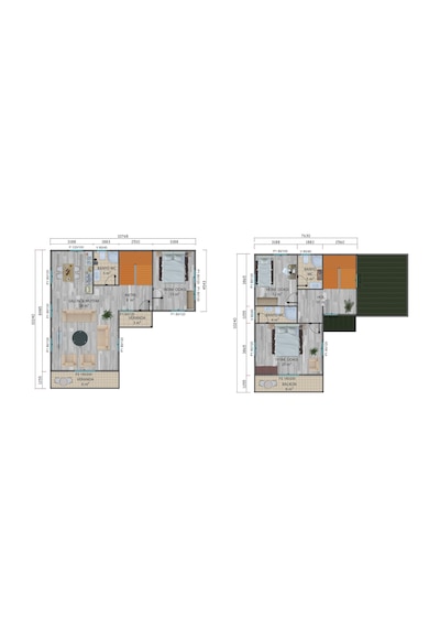 145 M2 Çift Katlı Prefabrik Ev