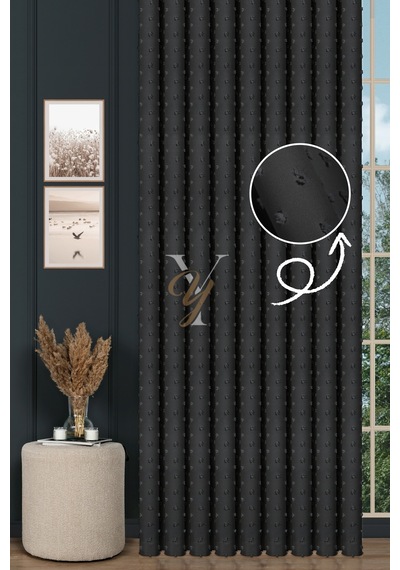 Armani Fon Perde V-682 Antrasit Antrasit