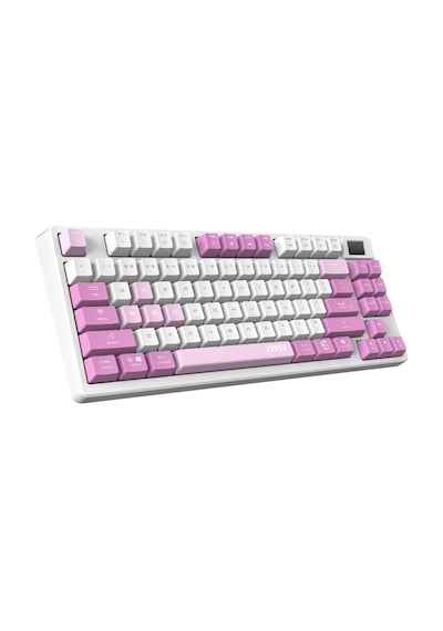 Msı Q Tr Gg Forge Gk600 Tkl Violet Switch Mekanik Beyaz/mor Oyuncu Klavyesi-219101
