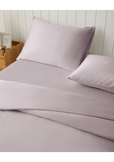 Micell Lyocell Saten Çift Kişilik Çarşaflı Nevresim Takımı 200x220 Cm Lila