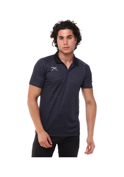 Kappa Raru Erkek Polo T-Shirt Fluctus Siyah Çok Renkli
