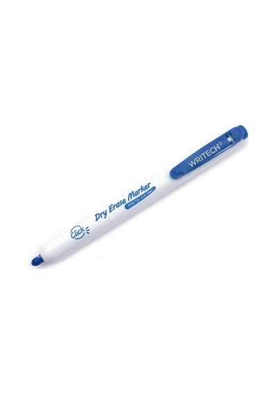 Writech Basmalı Dry Erase Markör Kalem Mavi