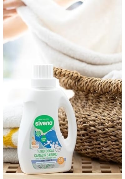 %100 Doğal Çamaşır Sabunu Bitkisel Deterjan Yumuşatıcı Gerektirmez Konsantre Vegan 750 Ml 1000'li Set