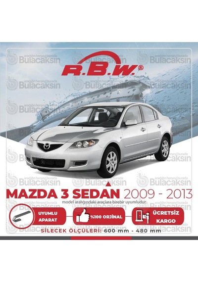 Mazda 3 Sedan Muz Silecek Takımı (2009-2013) RBW