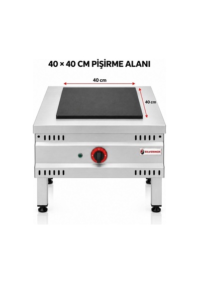 Silverinox Elektrikli Yer Ocağı 40 Cm 380v