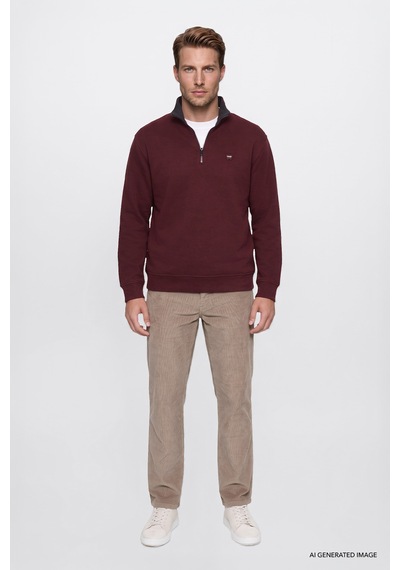Wrangler Pamuklu Texas Slim Fit Cepli Esnek Erkek Kadife Pantolon Mw12sec185 Kahverengi