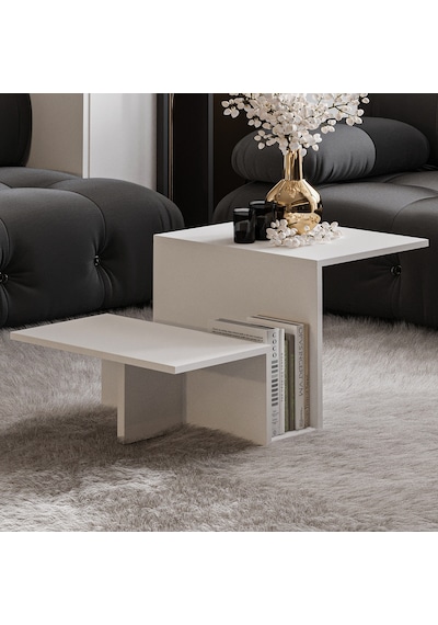 Relinda Modern Orta Sehpa Şık Ve Fonksiyonel Beyaz