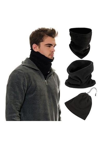 Çok Fonksiyonlu Unisex Terletmez Kumaş İpli Polar Bere Boyunluk 4801 Çok Renkli