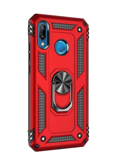 Huawei P20 Lite Kılıf Vega Standlı Yüzüklü Mıknatıslınano Glass