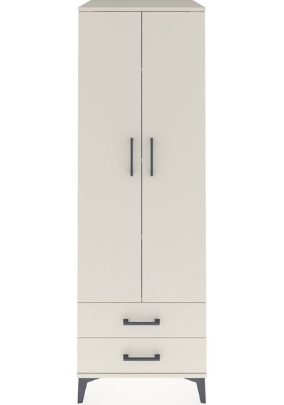 Kronos Dolap 4 Raflı Tek Çekmeceli 2 Kapaklı 60x59x182 Çam-aytaşı Aytası