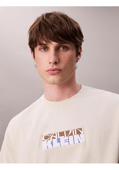 Calvin Klein Erkek Pamuklu Bisiklet Yaka Kısa Kollu Beyaz T-shirt Lv04rd808g-yae-10169 Beyaz
