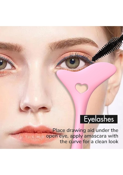 Tr Eyeliner Şablonları Kanat Uçları, Silikon Eyeliner Yardımcısı, Marscara Çizim Yardımcısı, Ruj Takma Yardı Genel