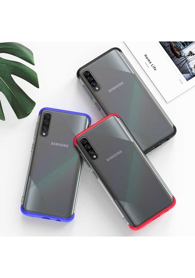 Samsung Galaxy Uyumlu A50s Kılıf Zore Nili Kapak Siyah