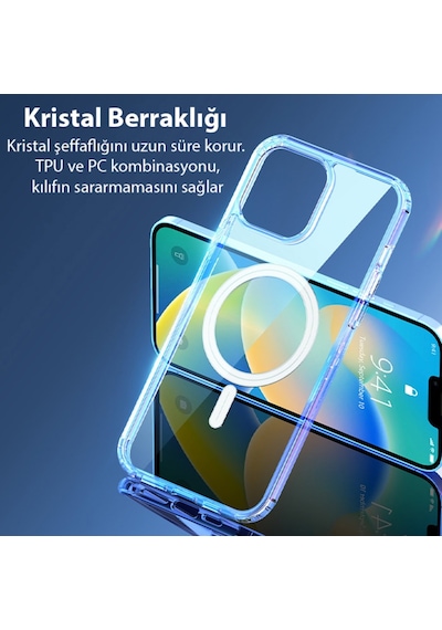 Dux Ducis Clin Apple Uyumlu iPhone 14 Plus 6.7 Magsafe Manyetik Silikon Kilif 561073684