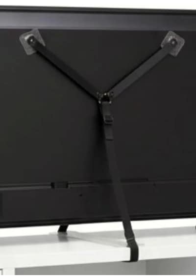 Tr Vidasız Montajsız Kendinden Yapışkanlı Lcd Tv Kemeri Çoçuk Y Tipi Deprem Koruma Güvenlik Askısı