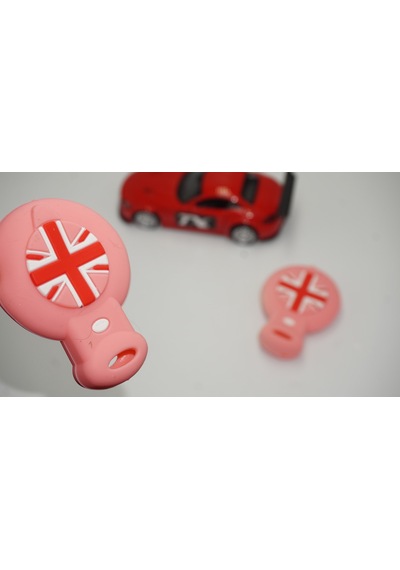 Mini Cooper Uyumlu Clubman Countryman R56 Silikon Anahtar Pembe Kılıf Se