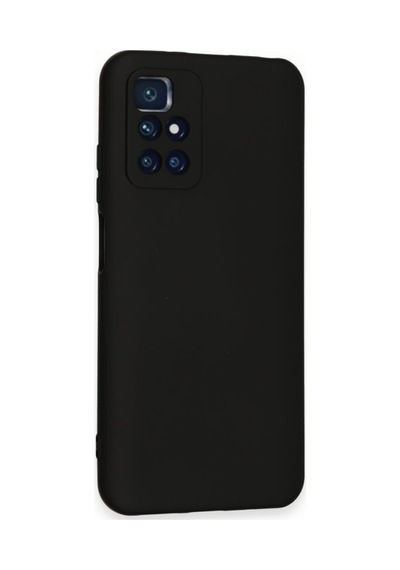 Xiaomi Redmi 10 2022 Kılıf Içi Kadife Renkli Silikon Telefon Kılıfı Col178883-siyah